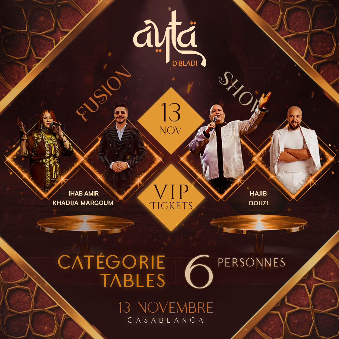 Soirée 13 Novembre — Table Privative (6 pers.)