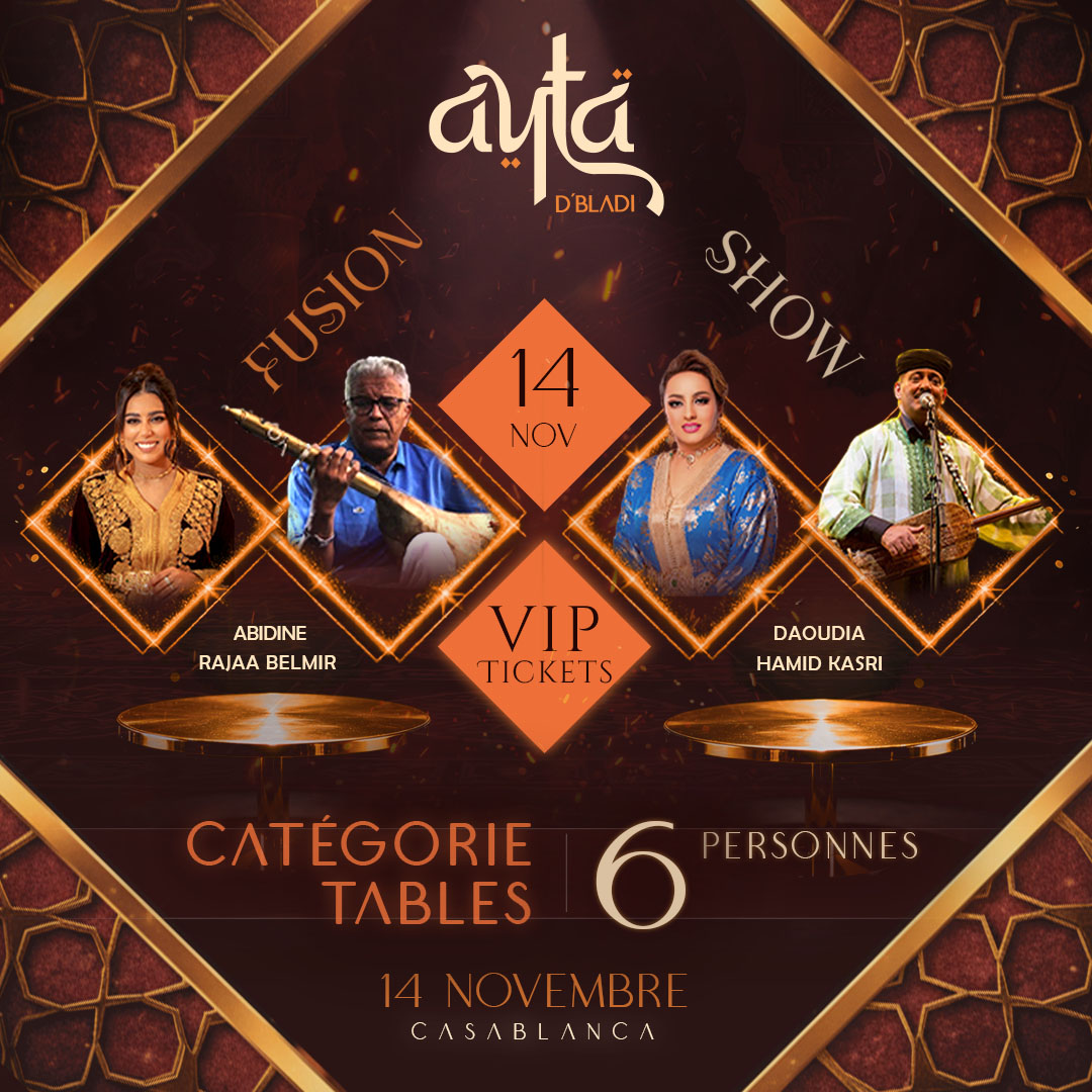 Soirée 14 Novembre — Table Privative (6 pers.)