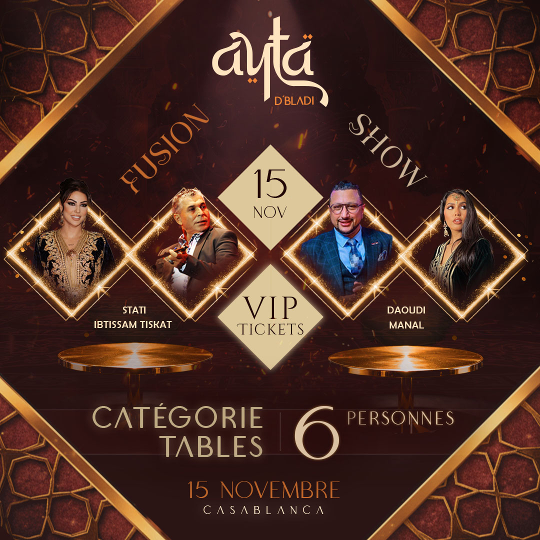 Soirée 15 Novembre — Table Privative (6 pers.)