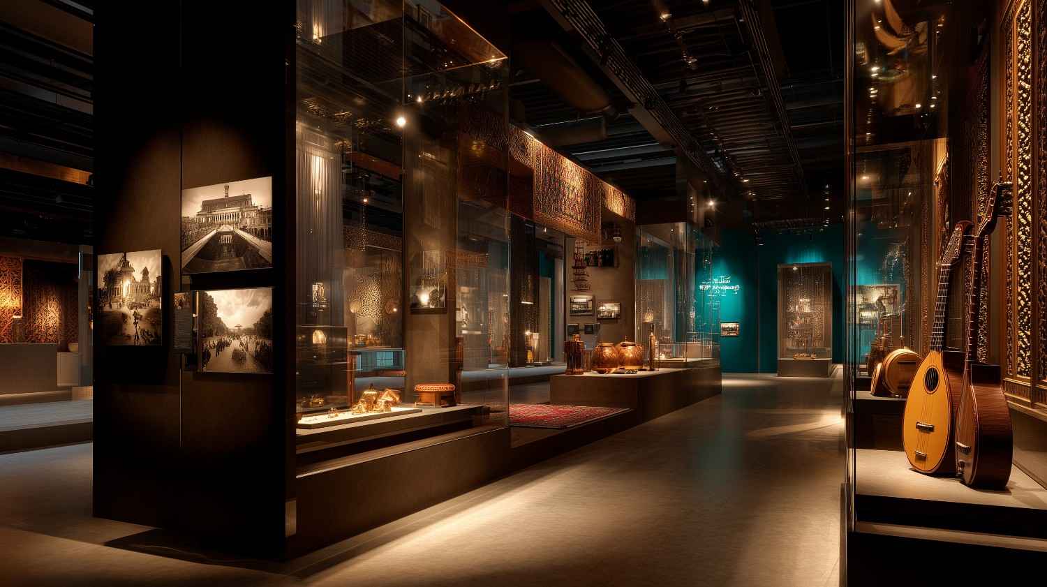 Colorful festival atmosphere